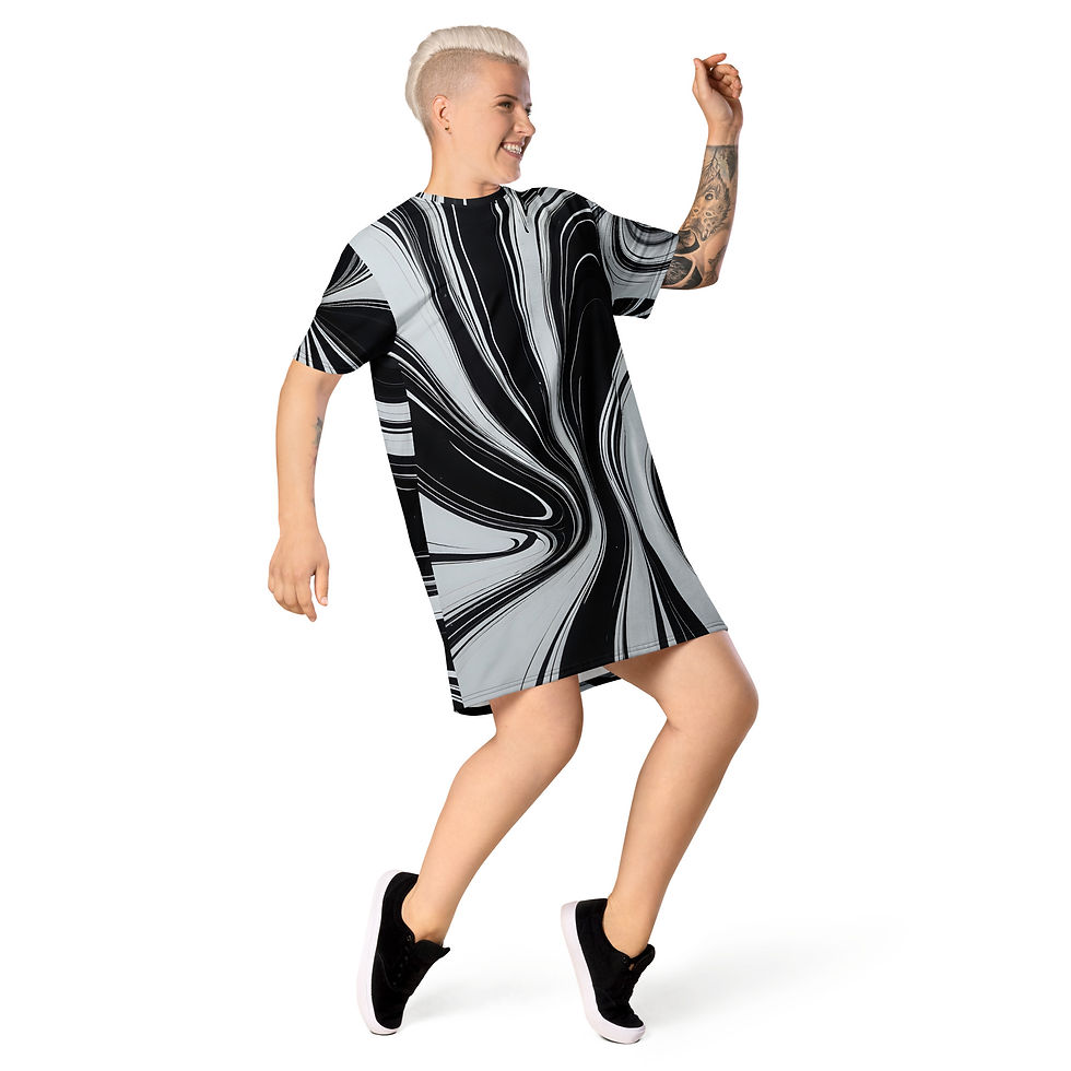 Thumbnail: B&W T-shirt dress
