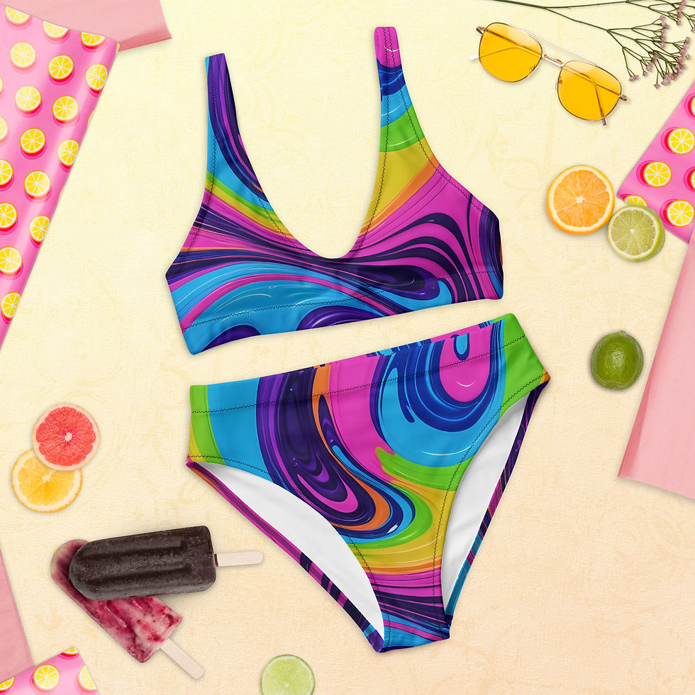 Thumbnail: Lucid Dream Recycled high-waisted bikini