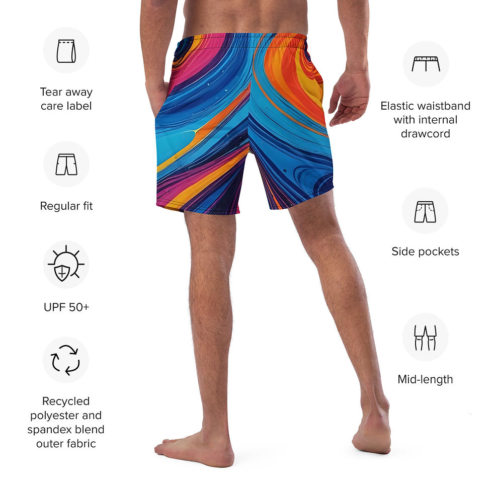 Thumbnail: All-Over Print Recycled Swim Trunks copy copy copy copy