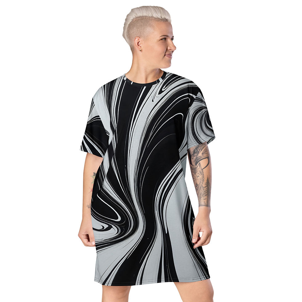 Thumbnail: B&W T-shirt dress