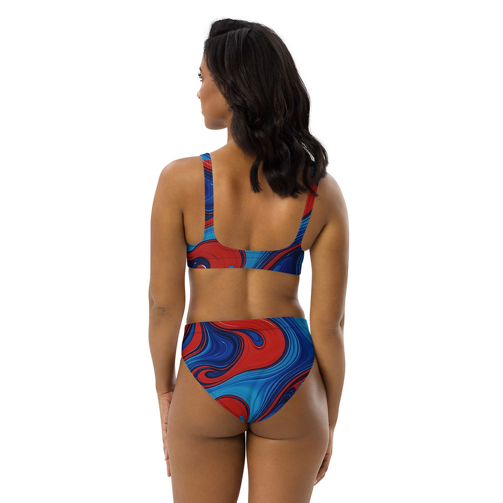 Thumbnail: The Determined Recycled high-waisted bikini