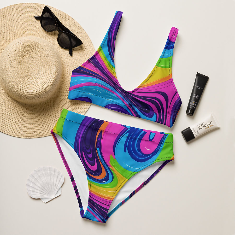 Thumbnail: Lucid Dream Recycled high-waisted bikini