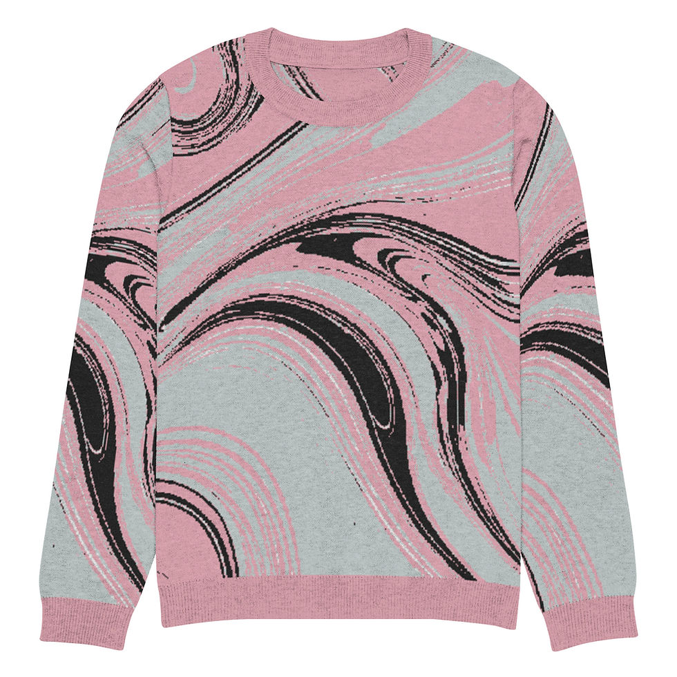 Thumbnail: Friday Fun Knitted crew neck sweater