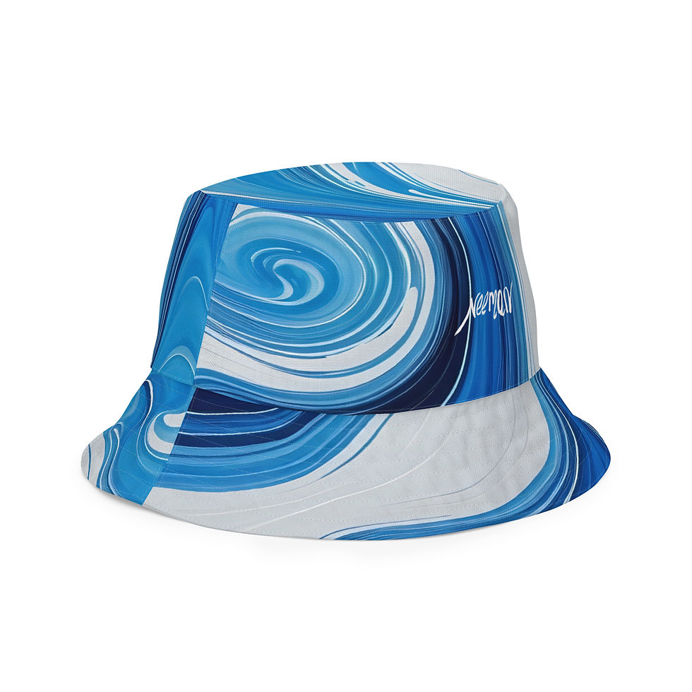 Thumbnail: Playground + Sea vibes Reversible Bucket Hat