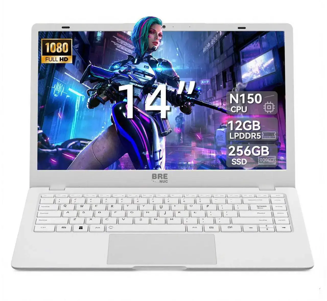 Laptop, LPDDR5 12GB RAM 256GB SSD, Win11 Pro, 14"