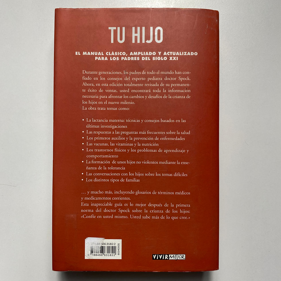 Miniatura: 100 – Tu hijo – Spock, Benjamin – Cuidado infantil