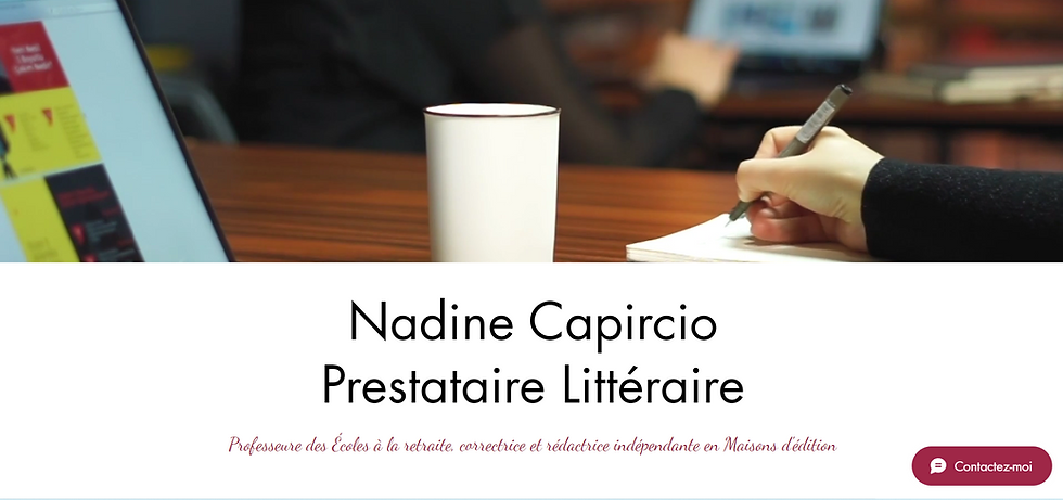 Nadine correctrice rédactrice