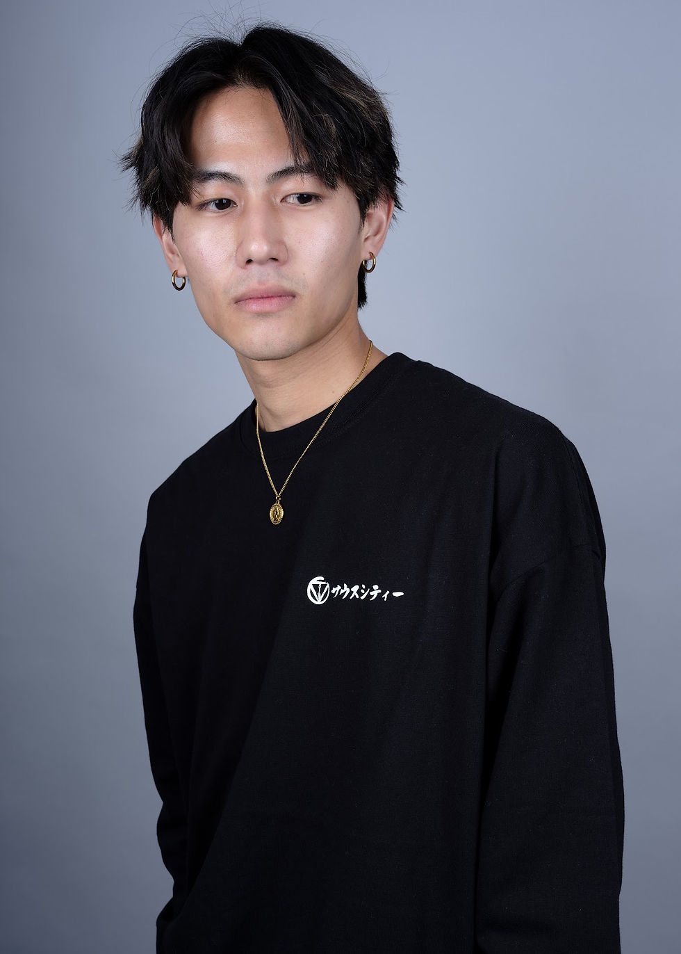 サムネイル： "SOTO" OVER SIZE Long TEE.(Black)