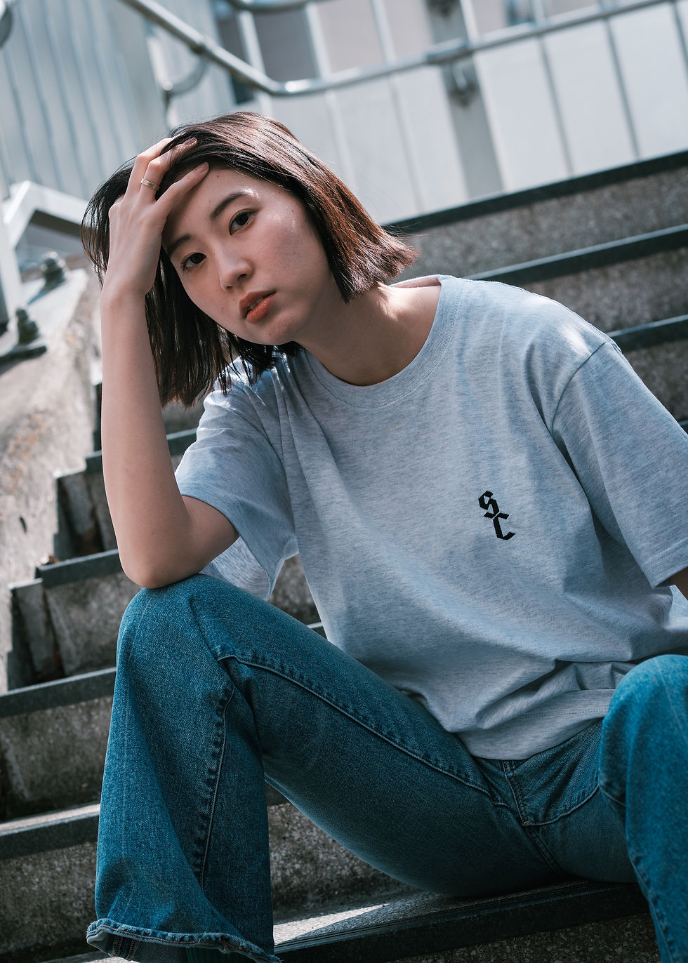 サムネイル： "SC" Logo TEE.(Ash)