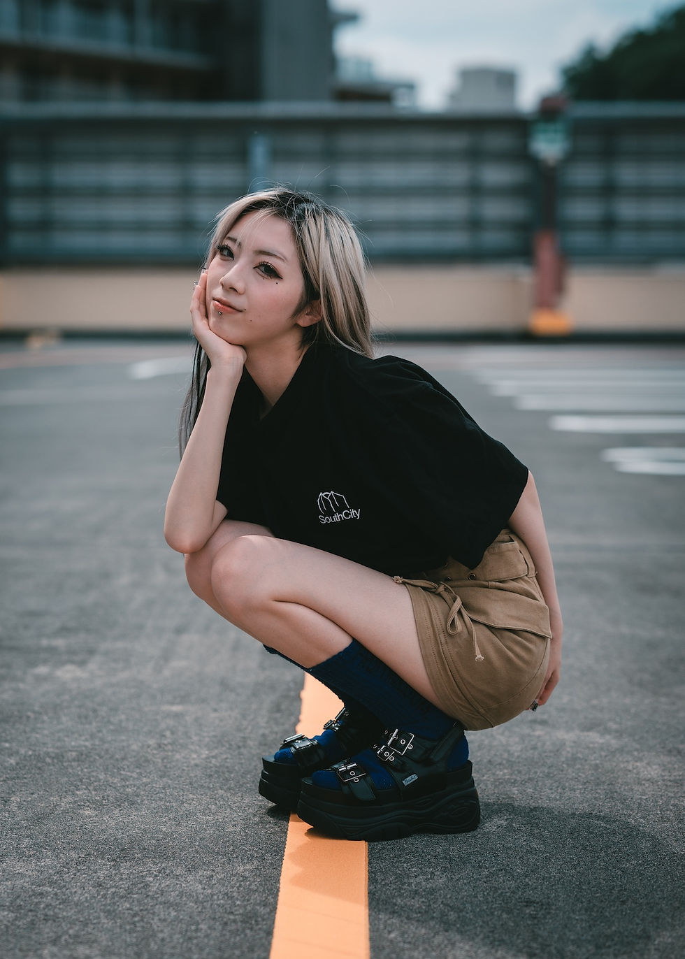 サムネイル： "804" OVER SIZE TEE.(Black)