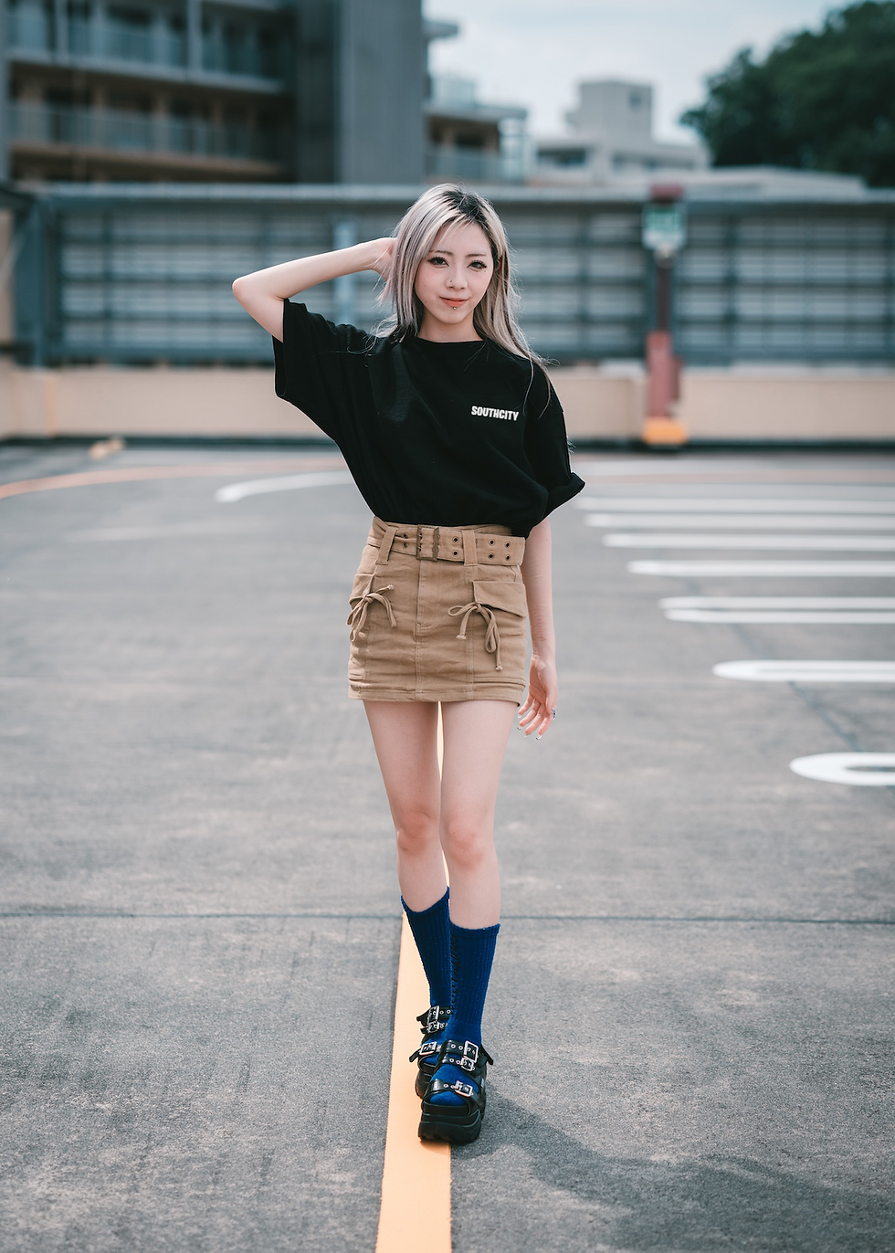 サムネイル： "FORT" OVER SIZE TEE.(Black)