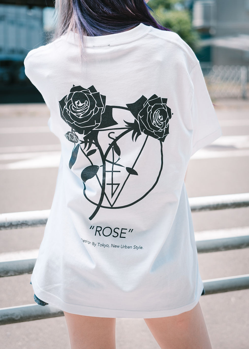 サムネイル： "ROSE" OVER SIZE TEE.(White)