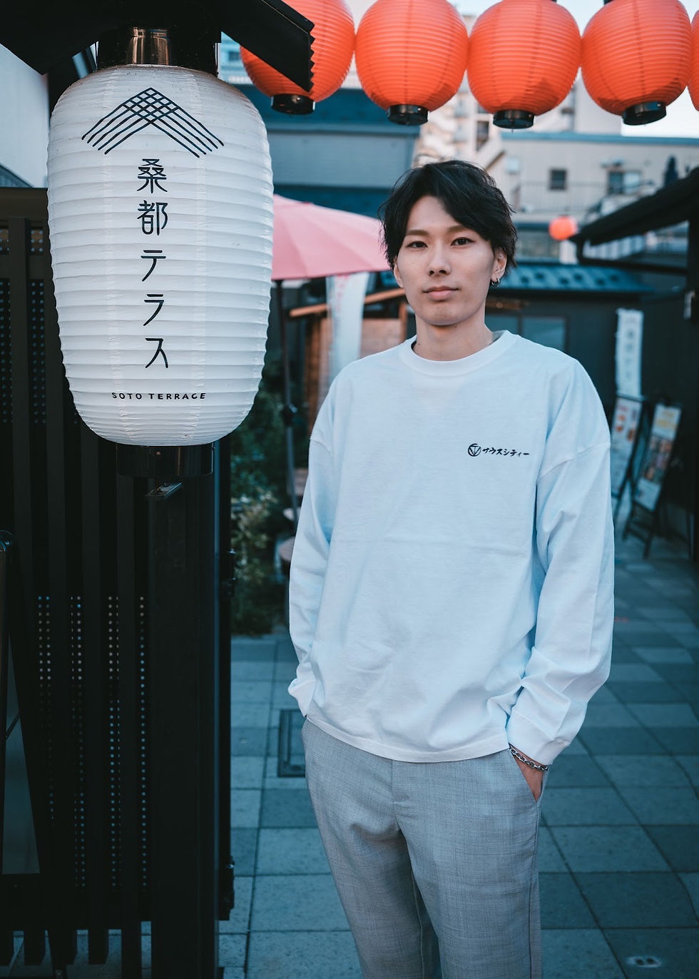 サムネイル： "SOTO" OVER SIZE Long TEE.(White)