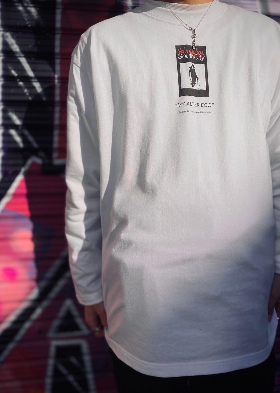 サムネイル： "MY ALTER EGO" Long TEE.(White)