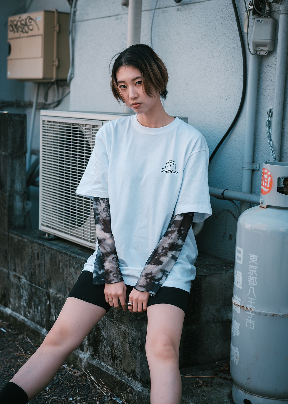 サムネイル： "804" OVER SIZE TEE.(White)