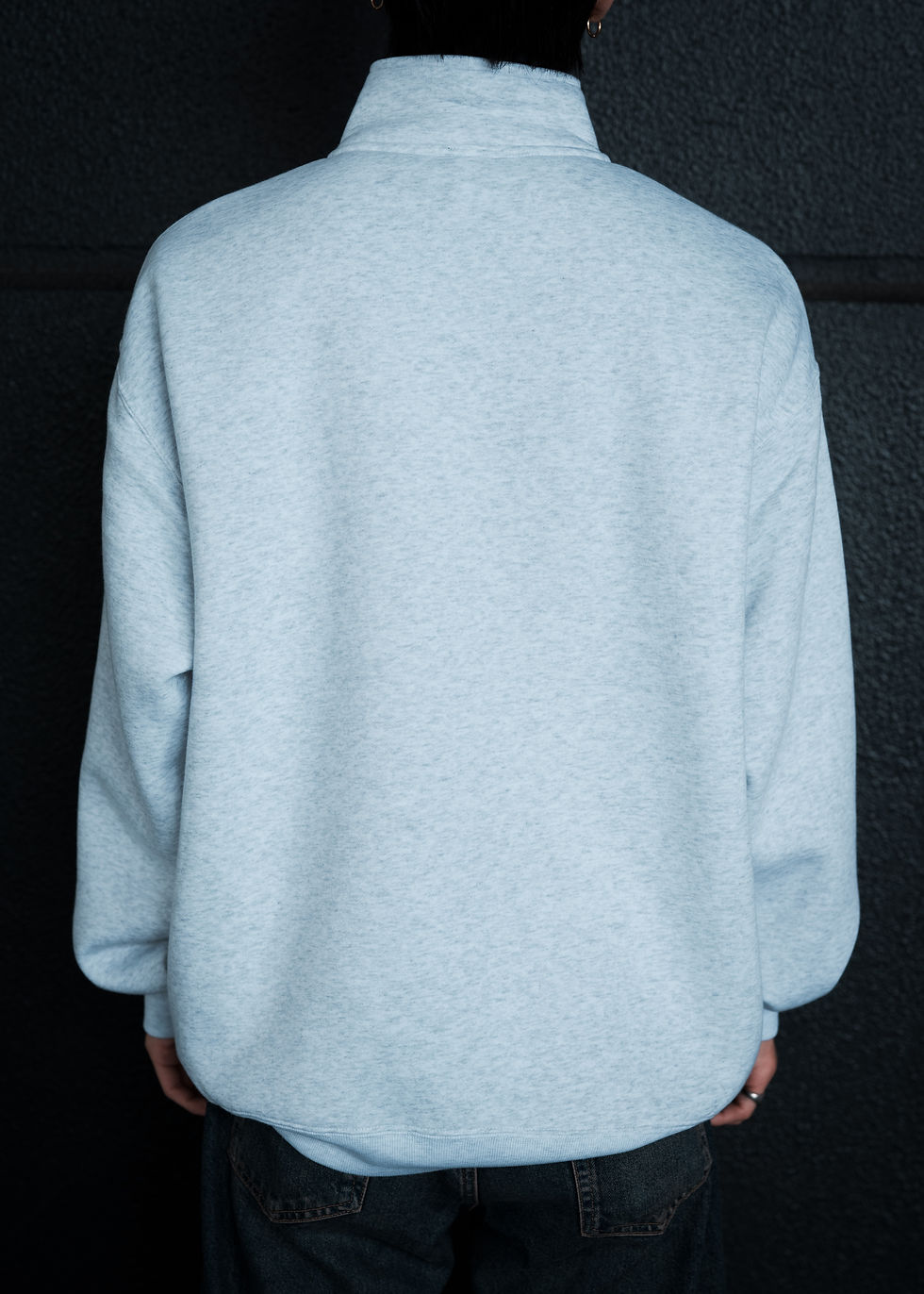 サムネイル： Box Logo Quarter Zip Sweat.(White)