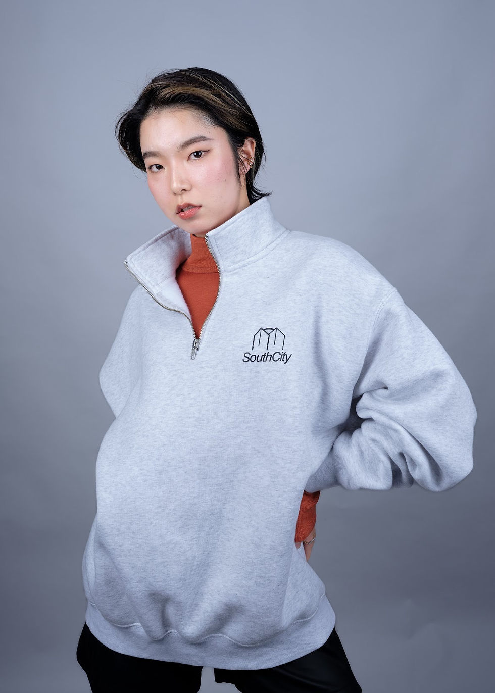 サムネイル： Original Quarter Zip Sweat.(White)