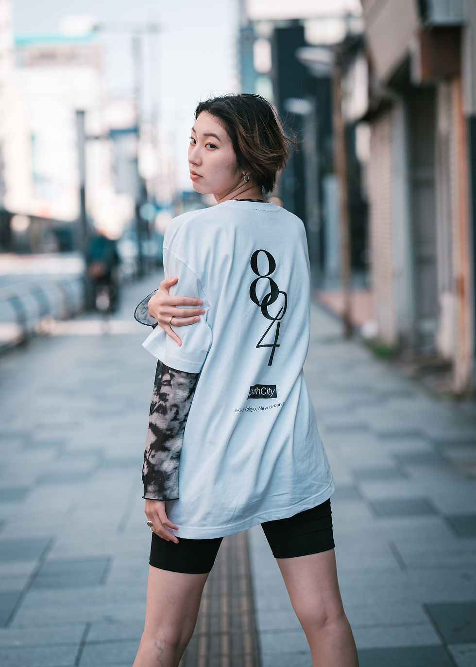 サムネイル： "804" OVER SIZE TEE.(White)