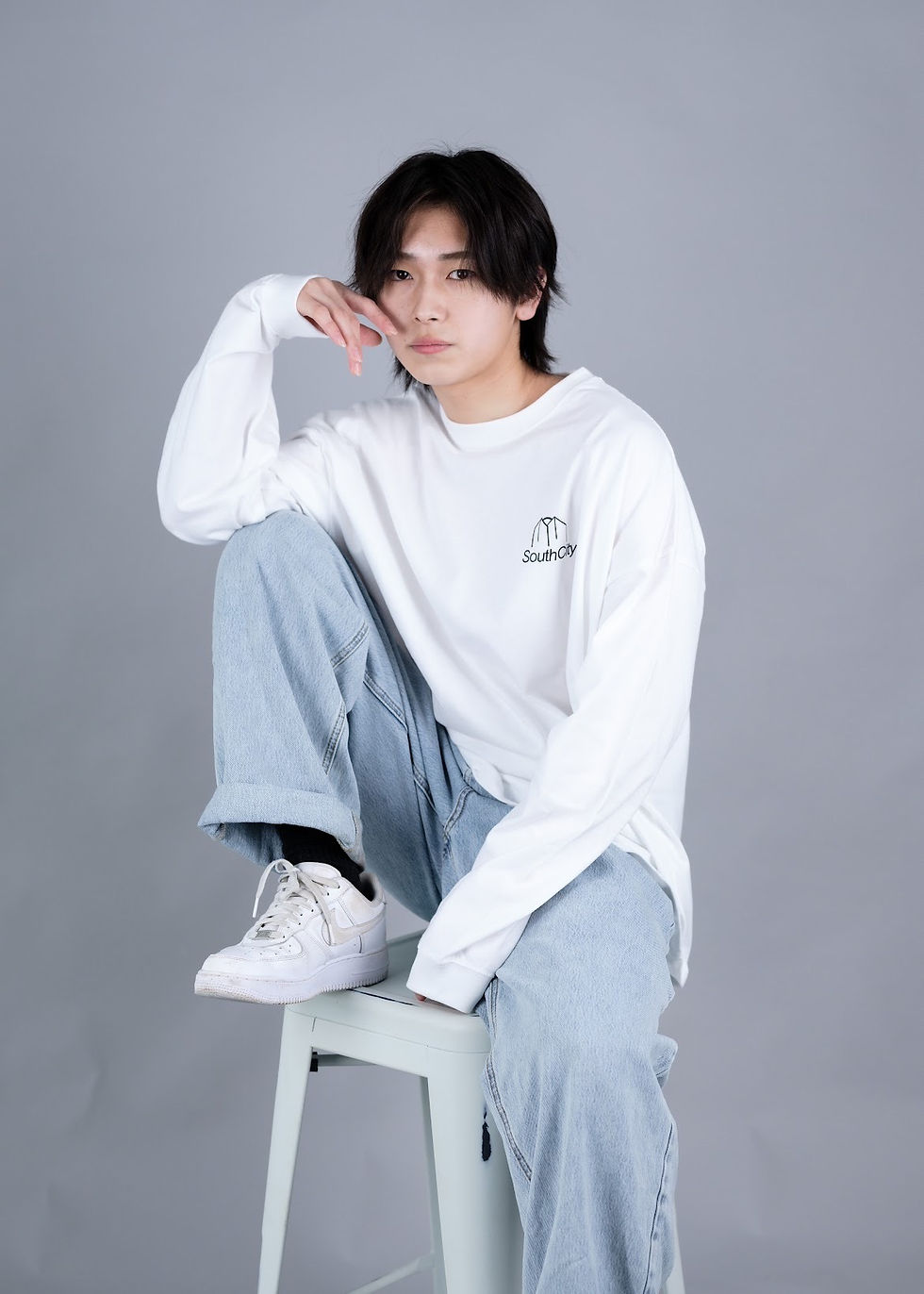 サムネイル： Original OVER SIZE Long TEE. (White)