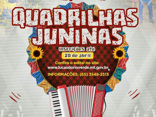 Inscrições para edital de apoio às quadrilhas juninas se encerram nesta quinta-feira (20).