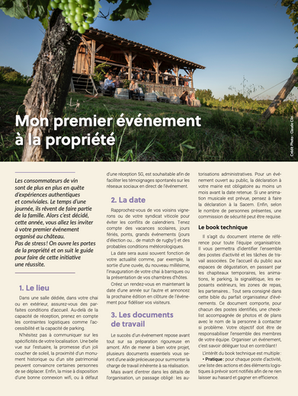 "Mon premier événementà la propriété" - Union Girondine - mai 2025