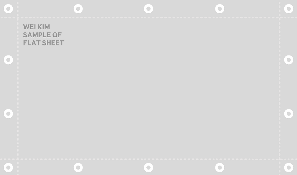 Thumbnail: WeiKim Kanvas PE Biasa All White Flat Sheet