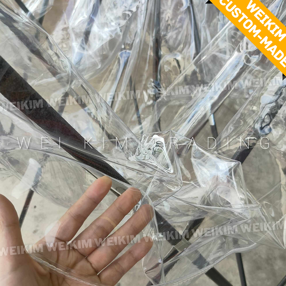 Thumbnail: WeiKim SET 2.5Mx2.5M PVC Transparent GredA+ Cloth with Heavy Steel Frame #WK502