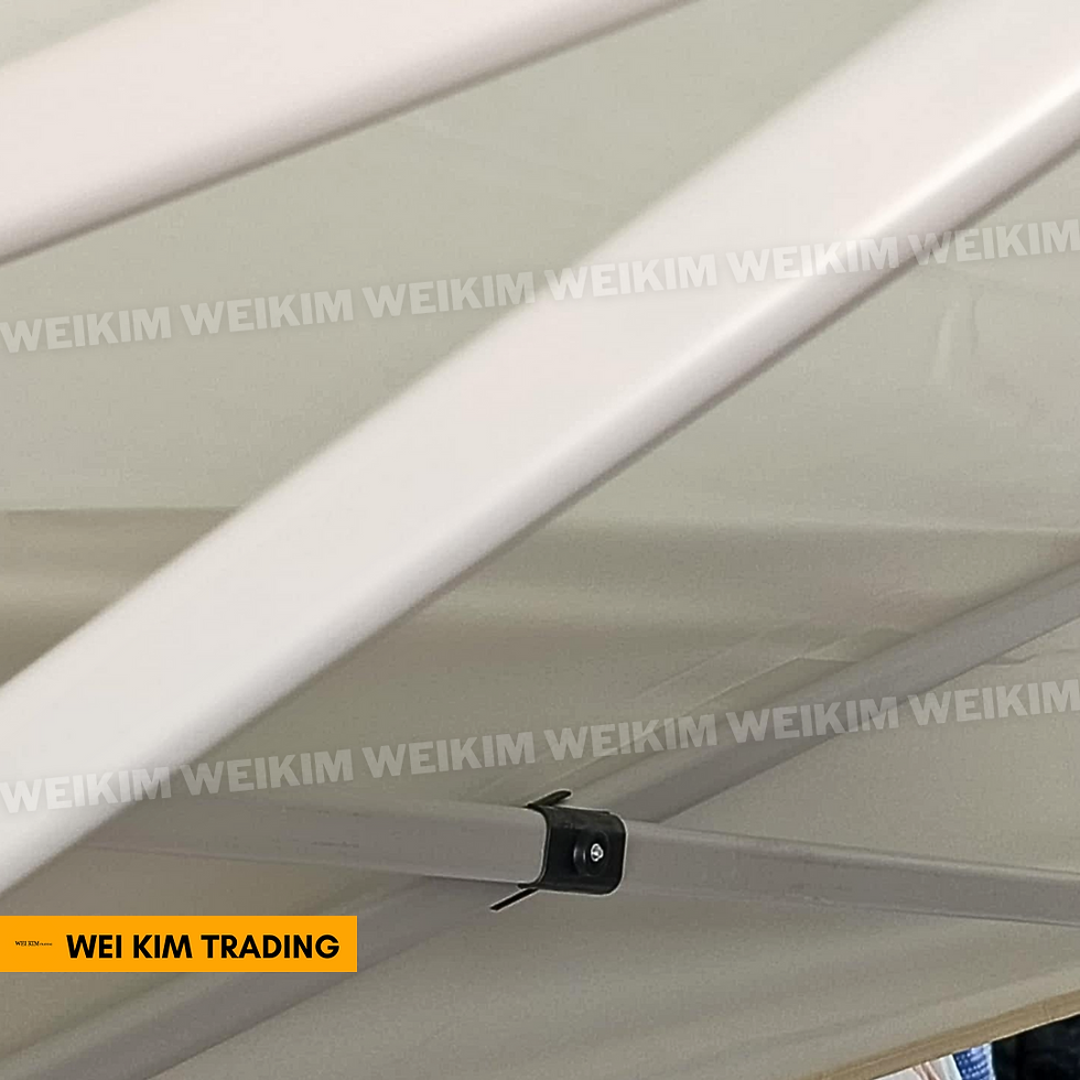 Thumbnail: WeiKim SET 2.7Mx3M A-Shape Lipat Polyester Cloth with Steel Frame Tebal