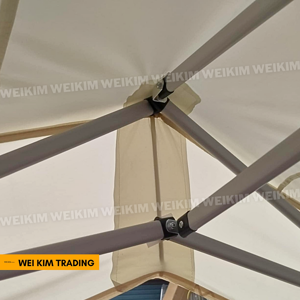 Thumbnail: WeiKim SET 2.7Mx3M A-Shape Lipat Polyester Cloth with Steel Frame Tebal