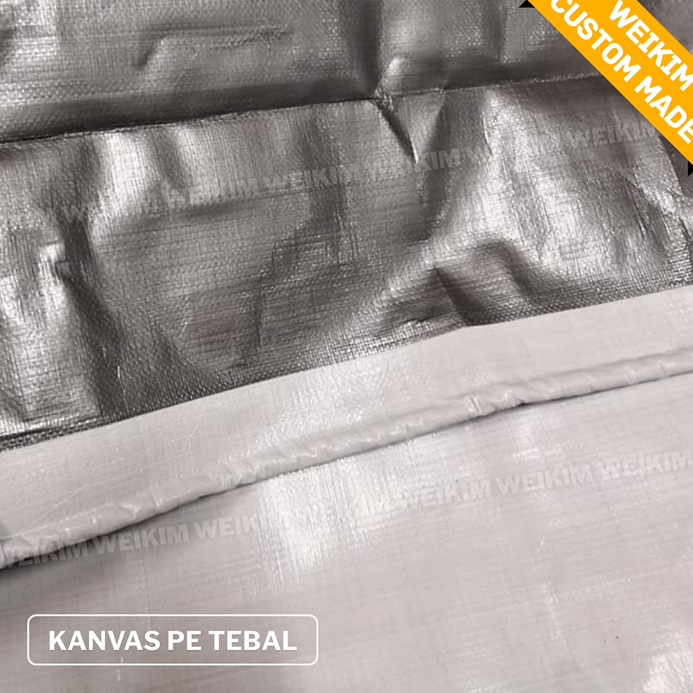 Thumbnail: WeiKim Kanvas PE Tebal Putih Silver Flat Sheet
