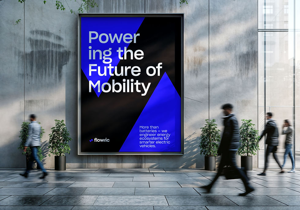 Flowric EV charging station campaign visual