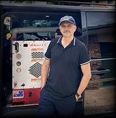 Leon from DBest Carpet Cleaner with his truck mounted van