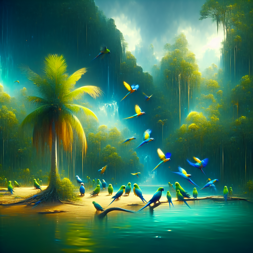 Colorful Parakeets