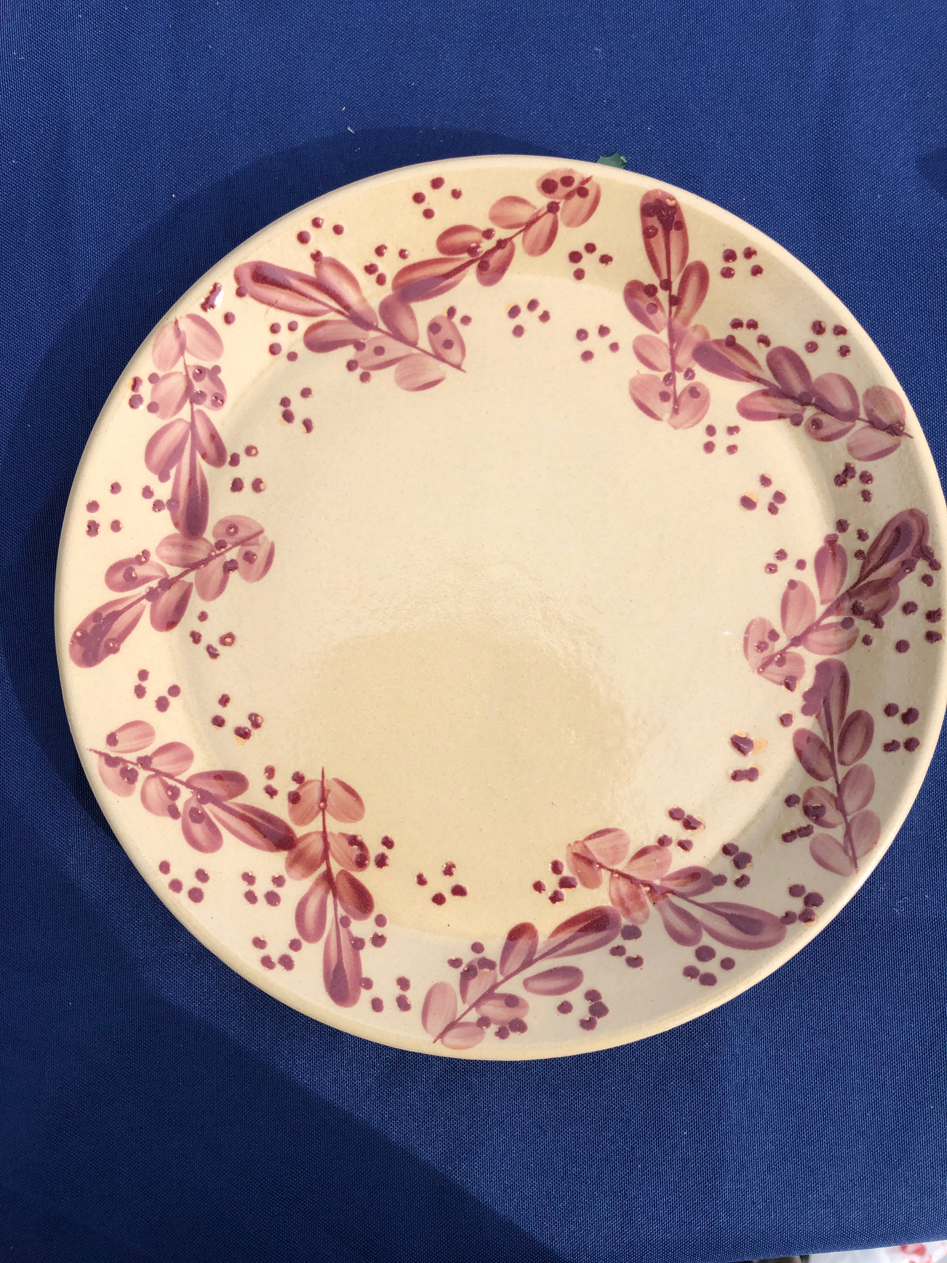 Beaumont Pottery 9" Plates, Assorted Colors
