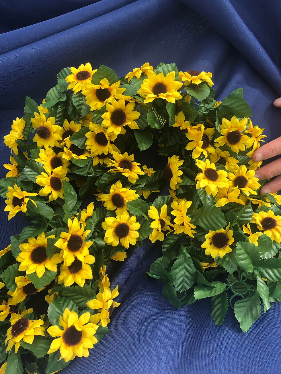 Sunflower Silk Floral Garland