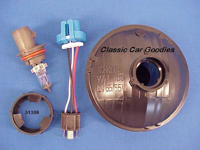Thumbnail: 5 3/4" Crystal Halogen Flame Thrower Head Lights