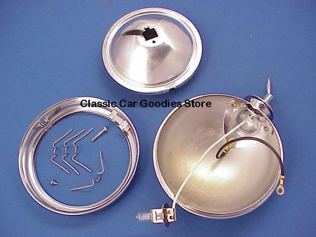 Thumbnail: 5" Chrome 12 Volt Fog Lights With Clear Lens
