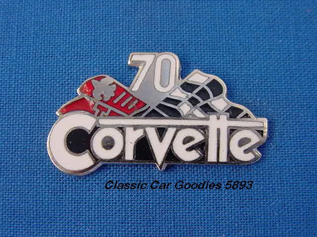 1970 - 1977 Chevy Corvette Hat Lapel Pin