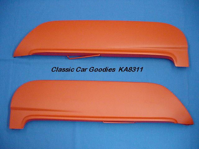 1952-1954 Ford Flush Mount Steel Fender Skirts Kit, Primer Finish, Left & Right