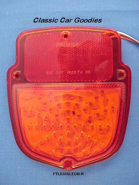 Thumbnail: 1953-1956 Ford Truck LED Tail Light Inserts