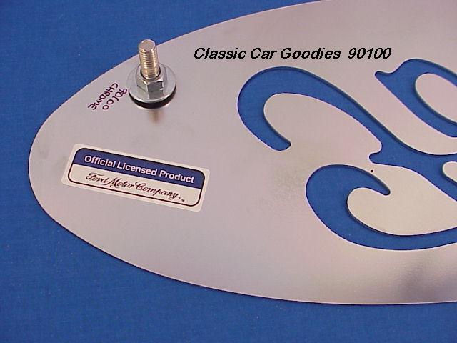 Thumbnail: Ford Chrome Plated Steel Cut-Out Oval 7" x 17"