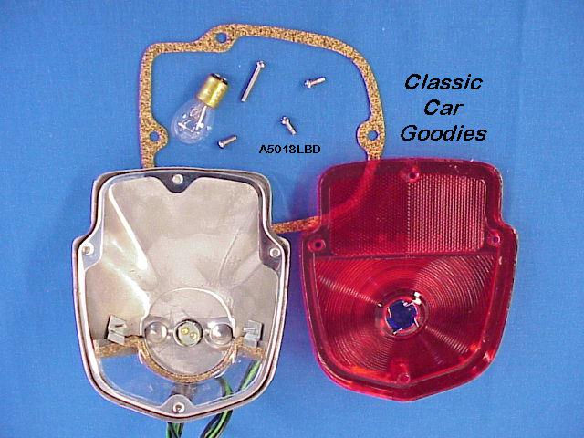 Thumbnail: 1953-1956 Ford Truck Stainless Tail Lights With Blue Dots