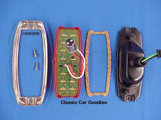 Thumbnail: 1941-1948 Chevrolet 12 Volt LED Tail Light Assembly