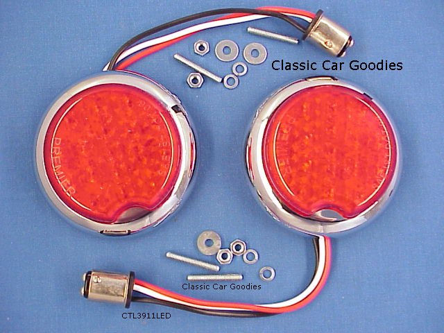 Thumbnail: 1939 Chevrolet 12 Volt LED Tail Lights