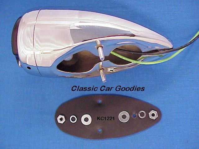 1939 Chevrolet Chrome Tail Light (single)