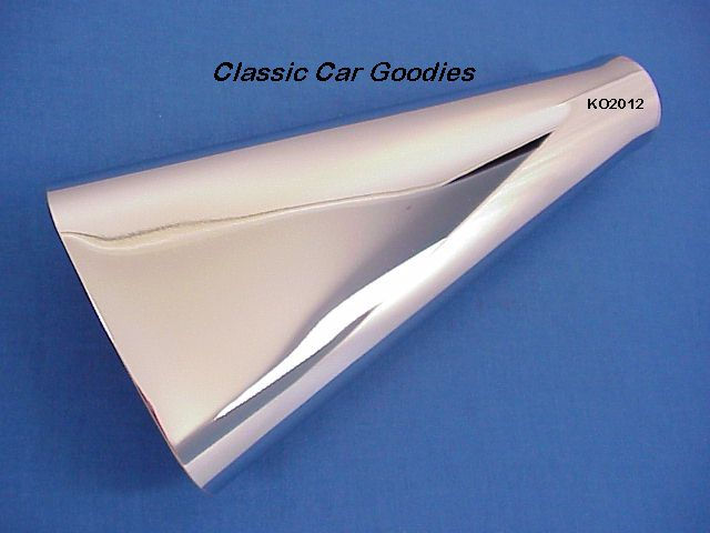 Chrome Tapered Angle Exhaust Tip 2" Inlet