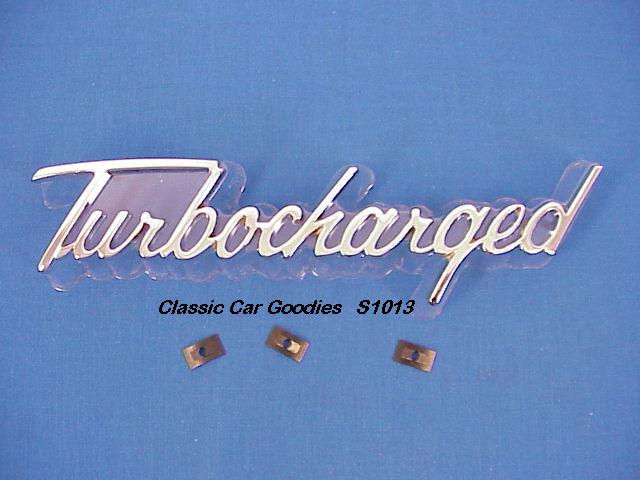 Turbocharged Chrome Die Cast Emblem