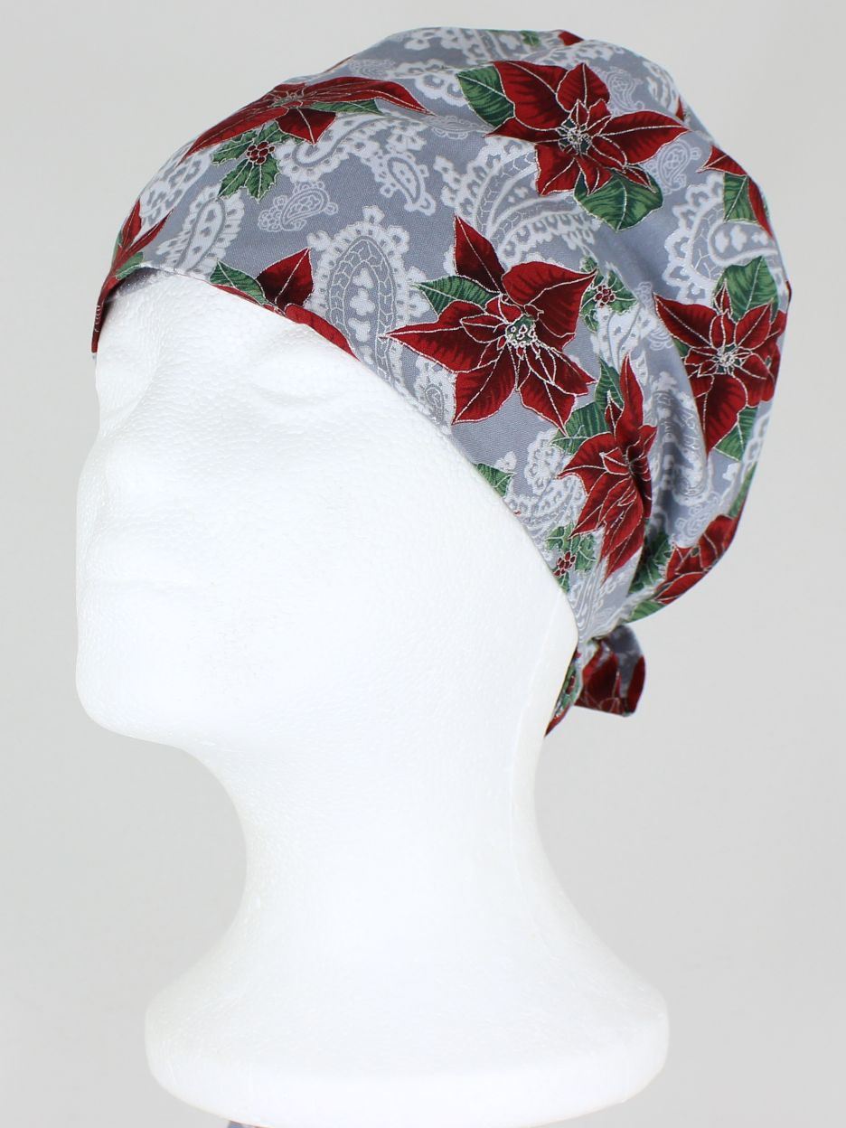 Thumbnail: Tie Back/Pixie - Silver Poinsettia