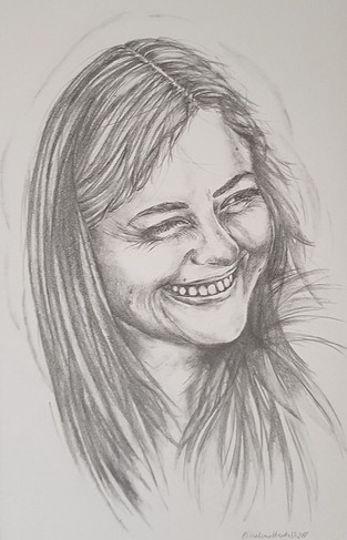 Cousin Pencil Portrait commission