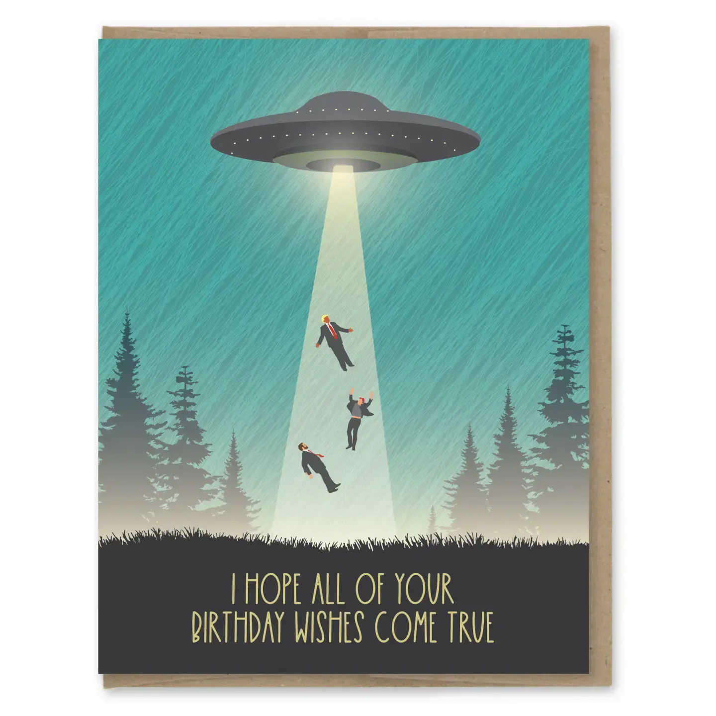 UFO Birthday Wishes Card